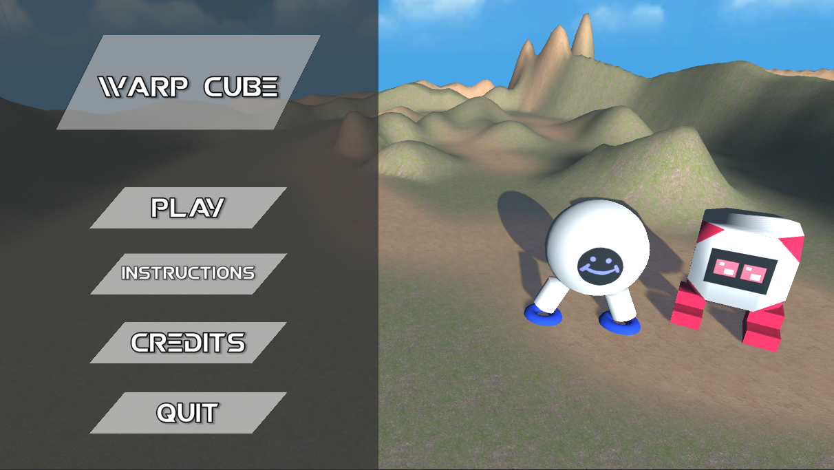 Warp Cube — Main Menu